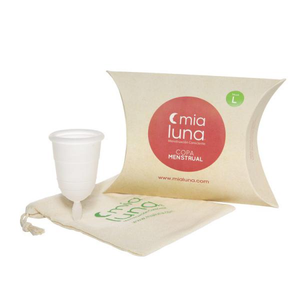 Copa Menstrual Mia Luna L Blanco