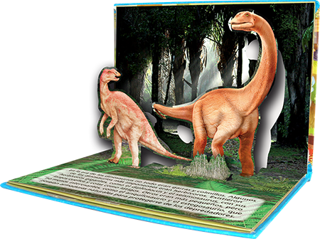 Dinosaurios Gigantes y Acorazados - Pop Up 3D - La Canasta Nativa - Eco  Tienda